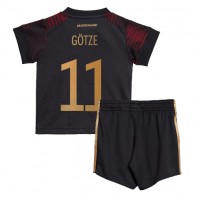 Tyskland Mario Gotze #11 Udebane Trøje Børn VM 2022 Kortærmet (+ Korte bukser)